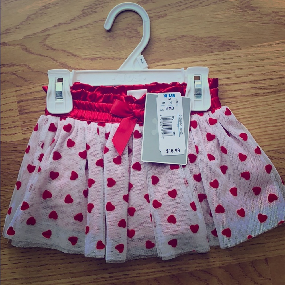 Infant valentines tutu